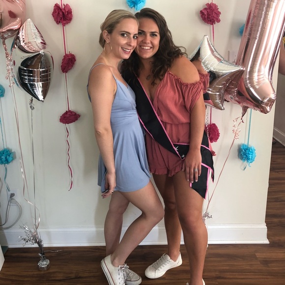 Kimchi Blue Pants - Blue Wrap Romper